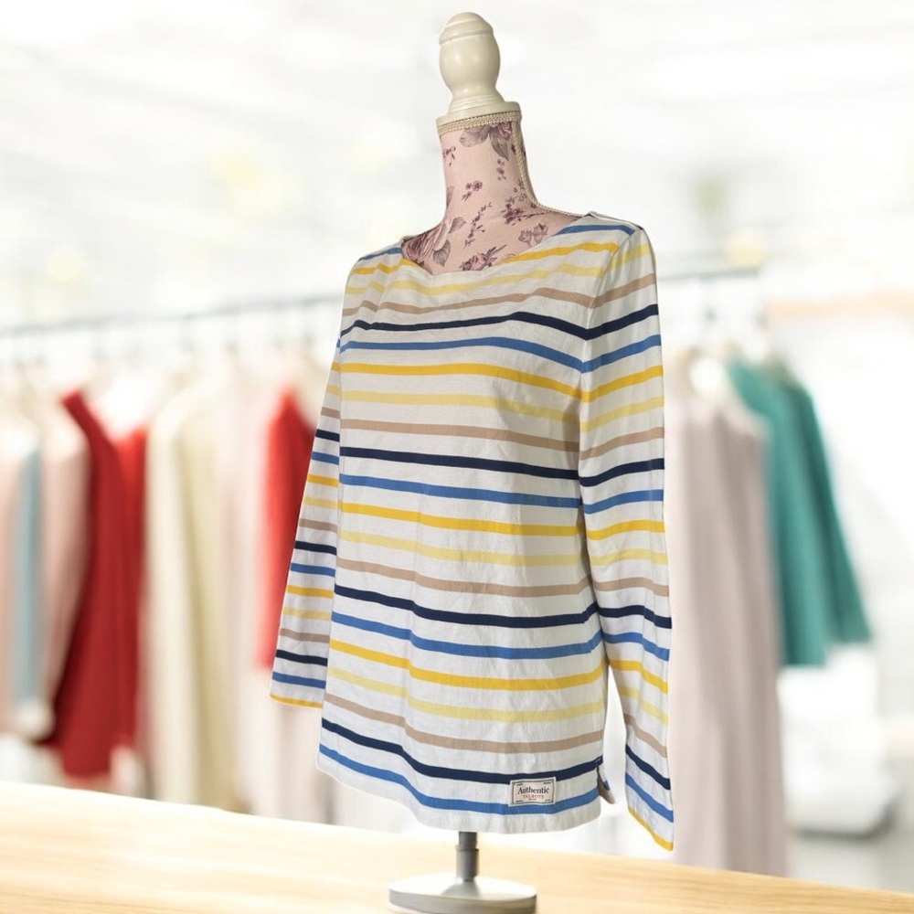 AUTHENTIC TALBOTS TEE - VIBRANT STRIPE - Picture 2 of 3